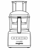 Coycoverup Cotton Dust Cover for Magimix 4200/4200XL Food Processor