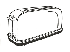 Standard 2 slice long slot toaster