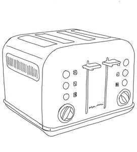 Standard 4 slot toaster