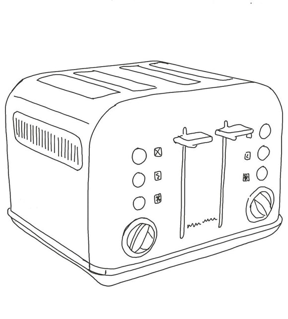 Standard 4 slot toaster