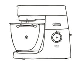 Cozycoverup cotton dust cover for 
Kenwood Chef Baker XL
