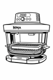 Coycoverup Cotton Dust Cover for Ninja Crispi Pro 7 in 1 Air Fryer