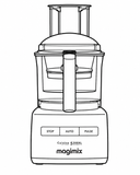 Coycoverup Cotton Dust Cover for Magimix 5200XL Premium Food Processor