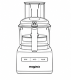 Coycoverup Cotton Dust Cover for Magimix 3200 Compact Food Processor