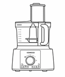 Coycoverup Cotton Dust Cover for Kenwood Multi pro Express Food Processor