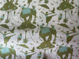 Cozycoverups kitchen Appliance fabric: Pattern Animal prints - Ceylon green tea