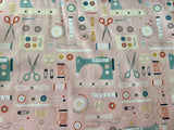 Cozycoverups kitchen Appliance fabric: Pattern Novelty prints - sewing icons