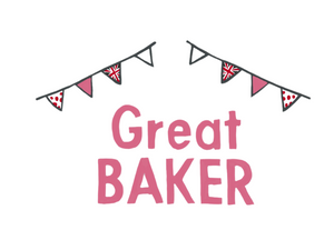 Embroidery Large - Great Baker - Pink