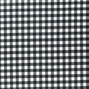 Gingham 1/4 inch in black gingham