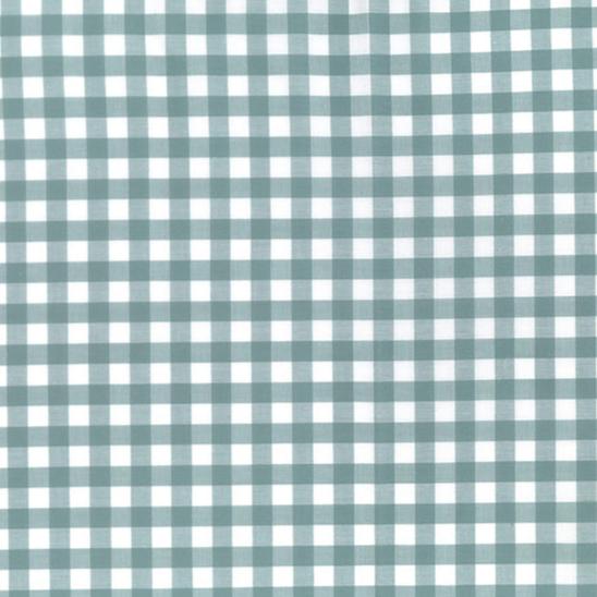 Gingham 1/4 inch in duck egg green