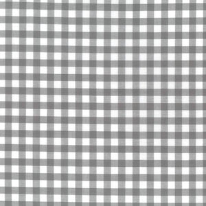 Gingham 1/4 inch in grey gingham