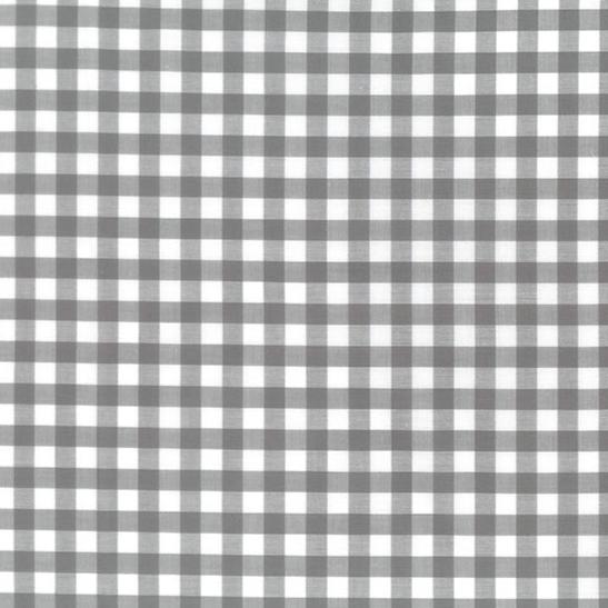 Gingham 1/4 inch in grey gingham