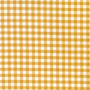 Gingham 1/4 inch in ochre gingham