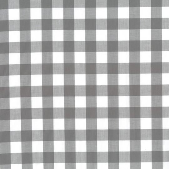 Gingham 1/2 inch in grey gingham