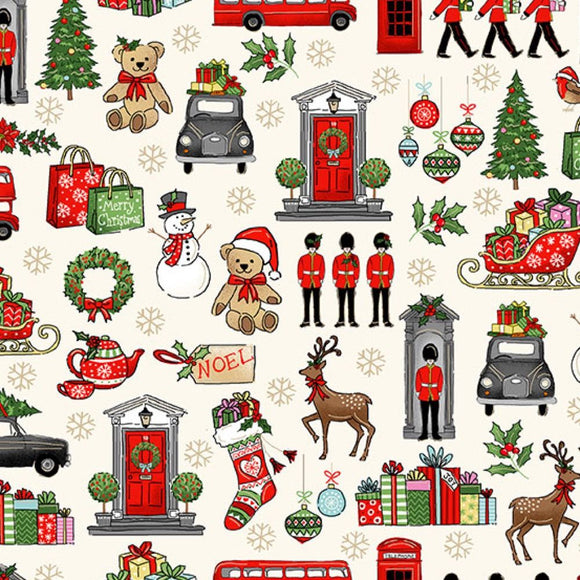 Pattern Christmas London Icons