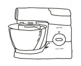Coycoverup Cotton Dust Cover for Kenwood Chef Classic (1989 - Today)