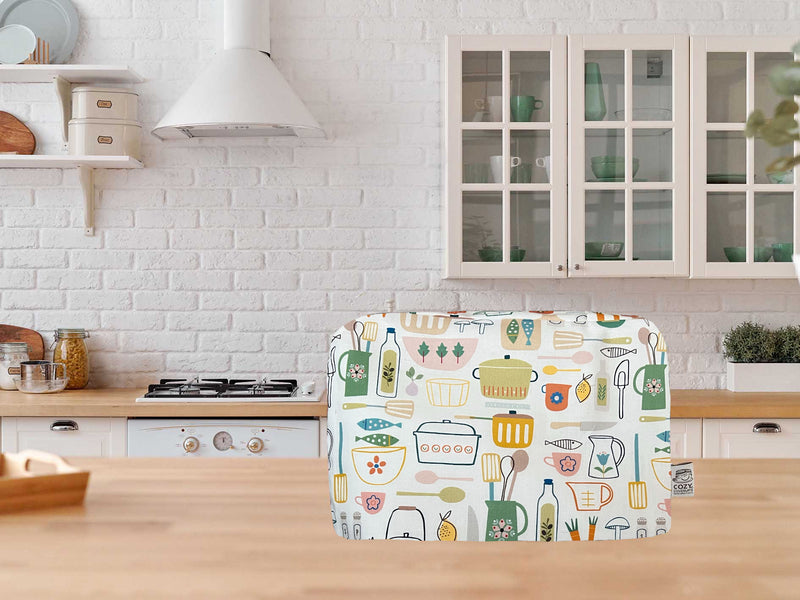 Cozycoverup� Dust Cover for Toaster in Retro Baking (Dualit NewGen/Classic 3 Slice)