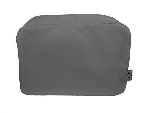 CozycoverupDust Cover for Toaster in Gunmetal Grey (4 Slice XL 20cm(h) x 30cm(d) x 30cm(l))