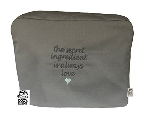 Cozycoverup Dust Cover for Kenwood Food Mixer in Secret Love (Cooking Chef KM096 KM083 KCC9060S, Grey)