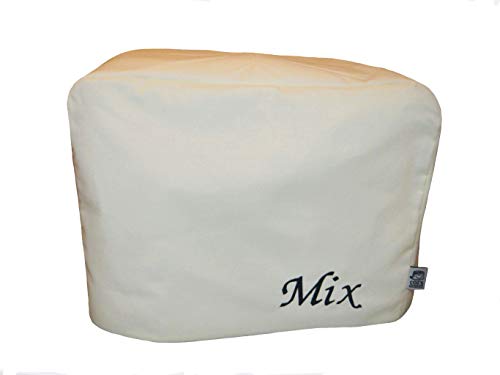 CozycoverupDust Cover for Food Mixer in Cream 'Mix' Embroidered (VonShef 5.5L)