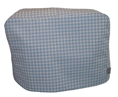 CozycoverupDust Cover for Food Mixer in Blue Gingham (Smeg)