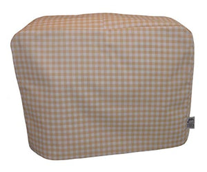 CozycoverupDust Cover for Kenwood Food Mixer in Beige Gingham (kMix KMX7454RD KMX52 KMX754RD KMX50GBK KMX62 KMX80 KMX50WG KMX62 KMX98 KMX95 KMX94 KMX95 KMX84 KMX5)