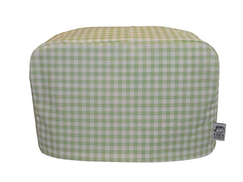 CozycoverupDust Cover for Toaster in Green Gingham