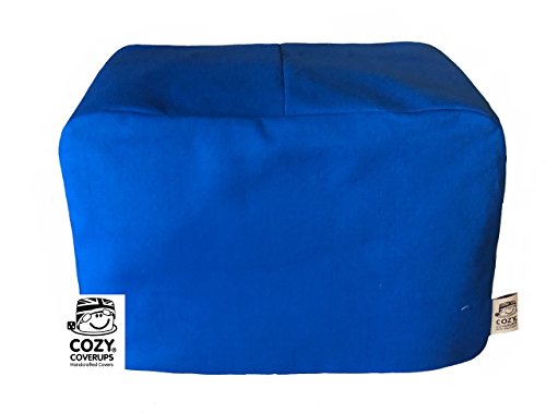 CozycoverupDust Cover for Toaster in Electric Blue (4 Slice Standard 20cm(h) x 24cm(d) x 30cm(l))