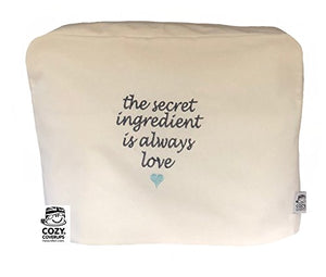 CozyCoverUp Dust Cover for Food Mixer in Secret Love (Breville Twin Hand and Stand SHM2 VFP026, Cream)