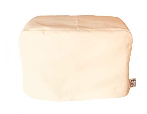 CozycoverupDust Cover for Toaster in Cream (4 Slice XL 20cm(h) x 30cm(d) x 30cm(l))