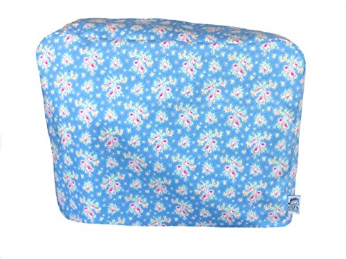 CozyCoverUp� Dust Cover for Food Mixer in Blue Floral (Kitchenaid Artisan 6.9L 6QT)