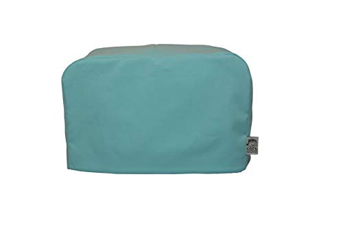 CozyCoverUpToaster Cover for 2 Slice Toaster Plain Aqua Blue 100% Cotton