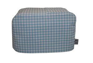 CozycoverupDust Cover for Toaster in Blue Gingham (4 Slice XL 20cm(h) x 30cm(d) x 30cm(l))