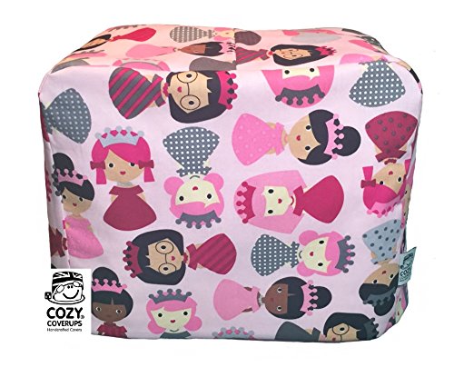 Handmade Mini Sewing Machine CozyCoverUpDust Cover in Pink Princess Fabric