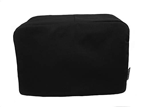 CozyCoverUpToaster Cover for 4 Slice Toaster Plain Black 100% Cotton