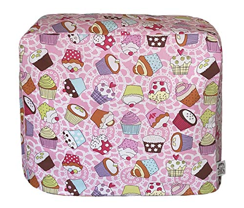 CozycoverupDust Cover for Stand Mixers in Pink Cupcakes (Cozycoverup for Kitchenaid 4.8L 5QT/Kenwood kMix)