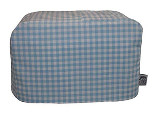 CozycoverupDust Cover for Toaster in Blue Gingham (2 Slice Toaster 19cm(h) x 20cm(d) x 30cm(l))