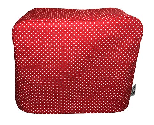 Handmade Mini Sewing Machine CozyCoverUpDust Cover in Red Spot