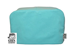 CozycoverupDust Cover for Toaster in Aqua (4 Slice Standard 20cm(h) x 24cm(d) x 30cm(l))