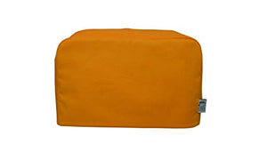 CozycoverupDust Cover for Toaster in Pumpkin Orange (2 Slice Long Slot 20cm(h) x 20cm(d) x 40cm(l))