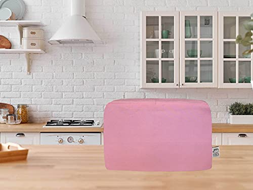 CozycoverupDust Cover for Toaster in Pink (2 Slice Long Slot 20cm(h) x 20cm(d) x 40cm(l))