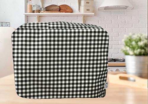 CozycoverupDust Cover for Food Mixer Black Gingham (Bosch MUM5)