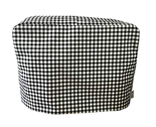 Cozycoverup� Dust Cover for Kenwood Food Mixer Black Gingham (Chef Titanium/Chef Elite/A901 KVC7300S KVC7303S KVC5100S)