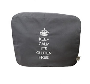 Cozycoverup Dust Cover for Food Mixer Charcoal Grey Keep Calm It's Gluten Free (Kitchenaid Mini)