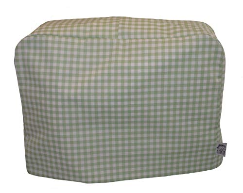 CozycoverupDust Cover for Food Mixer in Green Gingham (Smeg)