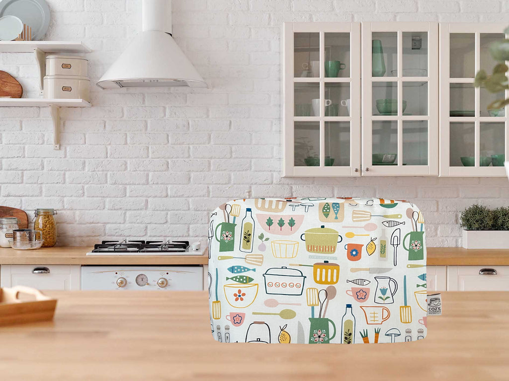 Doojoayie Doo-LSS0457P58-07 Color Flowers 2-Slice Toaster Cover