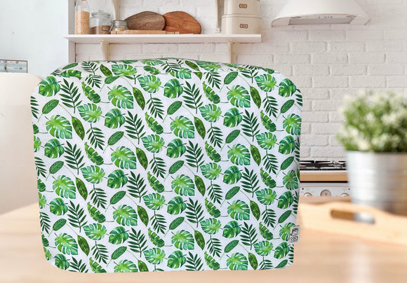 CozyCoverUp Dust Cover for Food Mixer in Green Floral (Kitchenaid Artisan 4.8L 5QT)