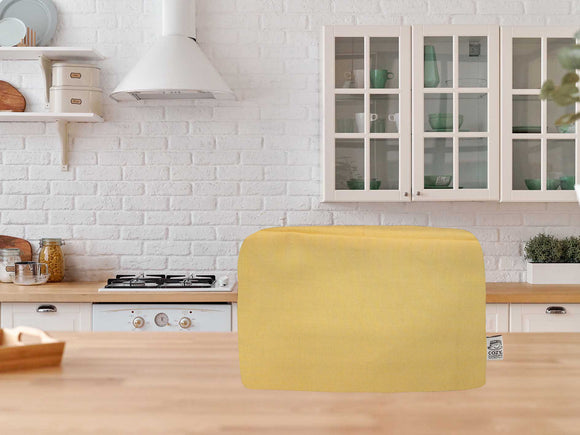 CozycoverupDust Cover for Toaster in Yellow (4 Slice XL 20cm(h) x 30cm(d) x 30cm(l))