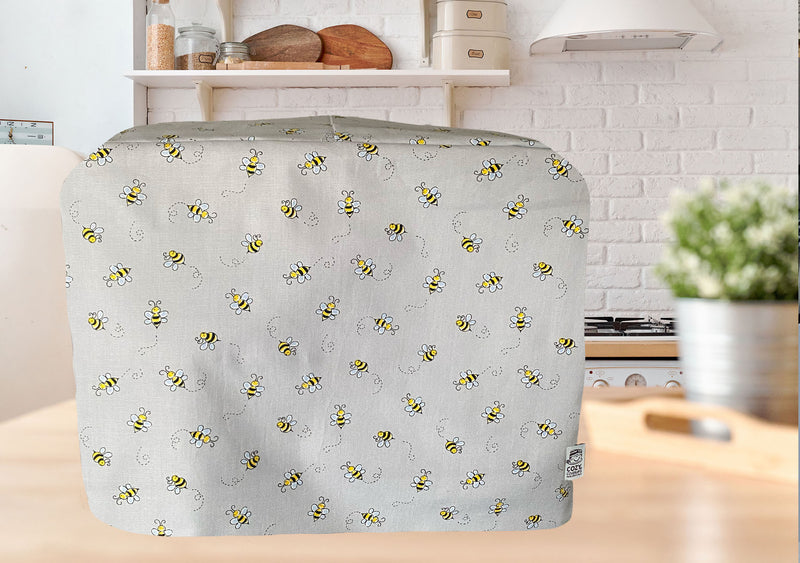 Light grey bees CozyCoverUp Dust Cover for Andrew James 5L